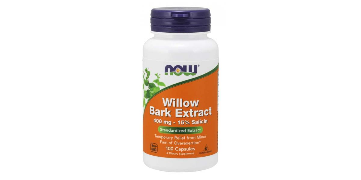 NOW Foods Willow Bark Extract, 400mg - 100 caps - Powerbody.eu