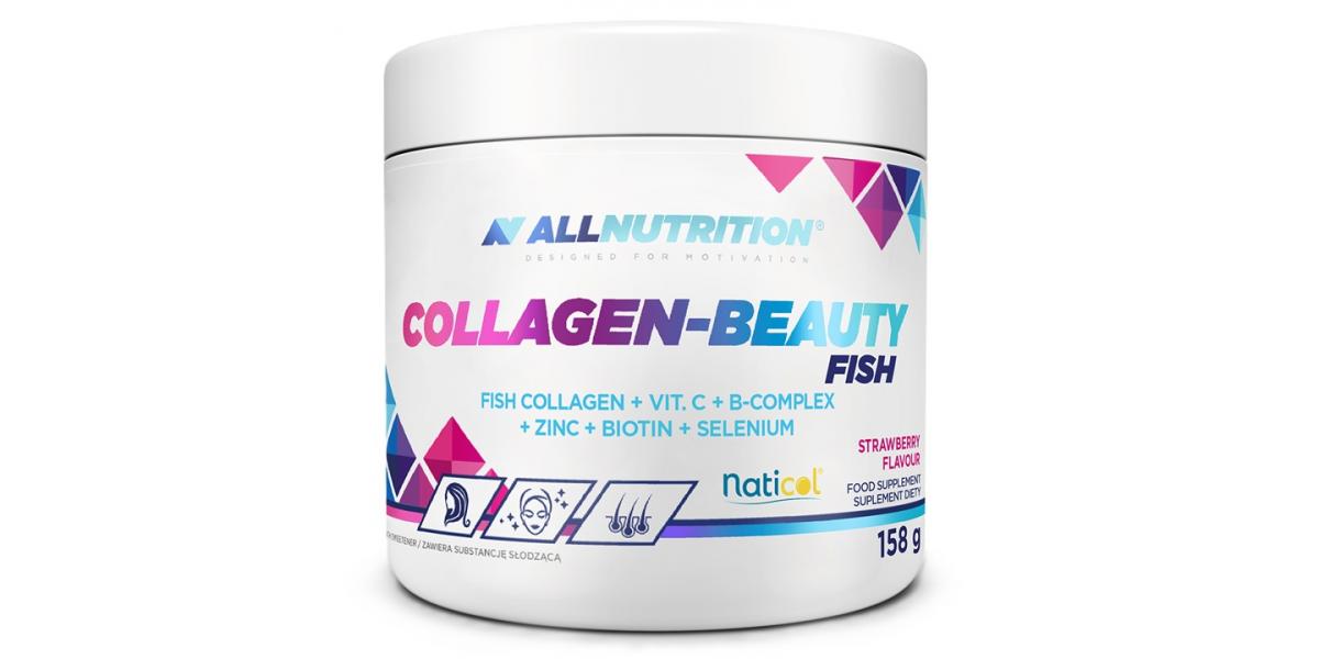 Allnutrition Collagen-Beauty Fish, Strawberry - 158 grams - Powerbody ...